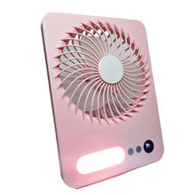 Cargar imagen en el visor de la galería, Ventilador Lampara De Escritorio USB Plegable JK-F668 Rosa