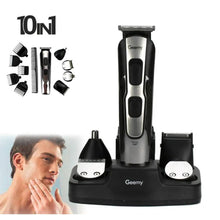 Cargar imagen en el visor de la galería, Maquina Afeitadora Y Recortadora GEEMY GM-592 10 En 1 Recargable