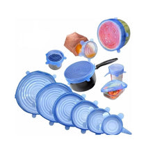 Cargar imagen en el visor de la galería, Tapas Elásticas De Silicona Para Recipientes Multiusos X6