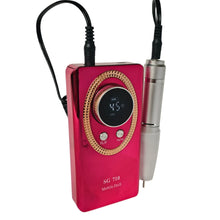 Cargar imagen en el visor de la galería, Drill Pulidor Uñas SG710 45.000 RPM Inalambrico Fucsia