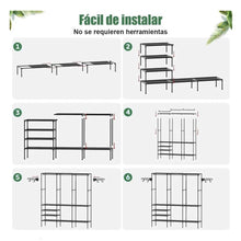 Cargar imagen en el visor de la galería, Closet Organizador Blanco 3 Espacios Perchero Multifuncion