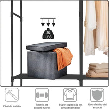 Cargar imagen en el visor de la galería, Closet Organizador 2 Espacios Zapatero Perchero Multifuncion