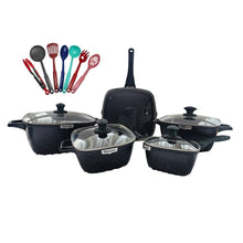 Cargar imagen en el visor de la galería, Batería Ollas Granito 17 Piezas Antiadherentes Mas Utensilios