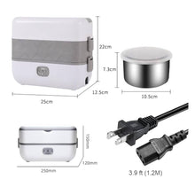 Cargar imagen en el visor de la galería, Lonchera Eléctrica Portátil Porta Comida Vaporera 2 Pisos