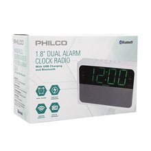 Cargar imagen en el visor de la galería, Radio Reloj Despertador PAR1018BT-GR Alarma Dual Bluetooth
