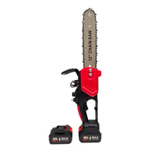 Cargar imagen en el visor de la galería, Motosierra Eléctrica 12 Pulgadas 2 Baterías Recargable 48W