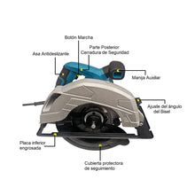 Cargar imagen en el visor de la galería, Sierra Electrica Circular 1350w 4800 rpm