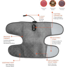 Cargar imagen en el visor de la galería, Almohadilla Rodilla Electrica Termica Masaje Vibratorio