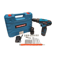 Cargar imagen en el visor de la galería, Taladro Electrico Kit Doble Bateria 12V 29 Piezas 1379-1