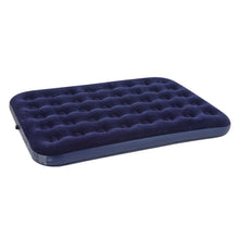 Cargar imagen en el visor de la galería, Colchón Inflable Doble Camping + Inflador Manual 190 x 150 x20cm 300 Kg Azul