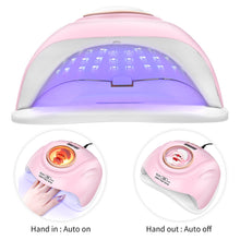 Cargar imagen en el visor de la galería, Lampara De Secado De Uñas Uv Led Sun S8 Pro 268W Rosado