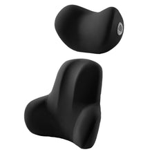 Cargar imagen en el visor de la galería, Set Cojín Soporte Lumbar Y Cuello Silla Automóvil Oficina
