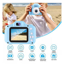Cargar imagen en el visor de la galería, Mini Camara Niños Foto Digital Bateria Recargable Azul
