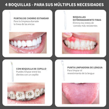 Cargar imagen en el visor de la galería, Irrigador Bucal 4 Boquillas A8 Limpieza Dental Inalambrico Blanco