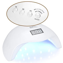 Cargar imagen en el visor de la galería, Lampara de Secado de Uñas UV LED Sun 5 48W Blanco