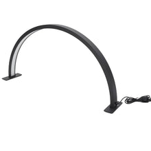 Cargar imagen en el visor de la galería, Lámpara De Escritorio Media Luna Negro Niveles Luz Ajustables