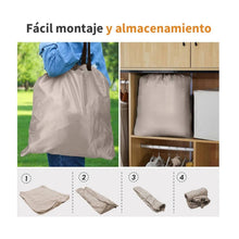 Cargar imagen en el visor de la galería, Colchón Inflable Doble 198 x 150 x 40 cm Inflador Eléctrico Inalámbrico Negro