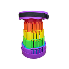 Cargar imagen en el visor de la galería, Silla Taburete Tipo Telescopio Retráctil Portátil DZ-7 Morado