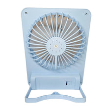 Cargar imagen en el visor de la galería, Ventilador Lampara De Escritorio USB Plegable JK-F668 Azul