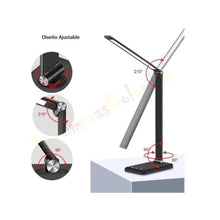 Cargar imagen en el visor de la galería, Lampara Escritorio Brazo Luz Ajustable Funcion Carga Celular