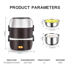Cargar imagen en el visor de la galería, Lonchera Eléctrica Portátil Porta Comida Vaporera DFH-C17