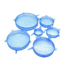 Cargar imagen en el visor de la galería, Tapas Elásticas De Silicona Para Recipientes Multiusos X6