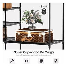 Cargar imagen en el visor de la galería, Closet Organizador Blanco 3 Espacios Perchero Multifuncion