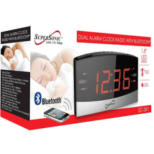 Cargar imagen en el visor de la galería, Radio Reloj Digital Bluetooth Pantalla LED SC-381 Supersonic