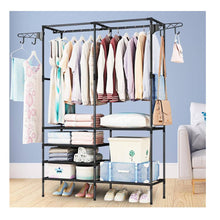 Cargar imagen en el visor de la galería, Closet Organizador 2 Espacios Zapatero Perchero Multifuncion