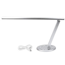 Cargar imagen en el visor de la galería, Lampara Escritorio LED FX026 Brazo Oscilante USB Plateada