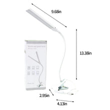Cargar imagen en el visor de la galería, Lampara De Escritorio Led 919 Con Prensa Ajustable 180° Blanca