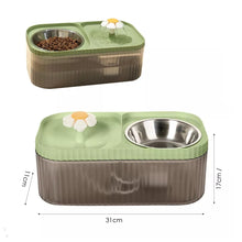 Cargar imagen en el visor de la galería, Fuente De Agua Comedero 2 en 1 Automatico Mascotas Verde