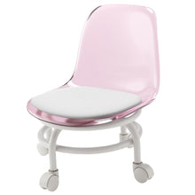 Cargar imagen en el visor de la galería, Silla Pedicura Ruedas Alcochada Giratorio 360 ° Rosado