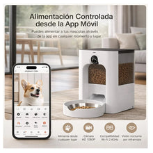 Cargar imagen en el visor de la galería, Comedero Automático Para Mascotas Dispensador Inteligente Cámara Sensor Movimiento WS-23