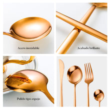 Cargar imagen en el visor de la galería, Juego De Cubiertos 1010-PR 24 Piezas Acero Inoxidable