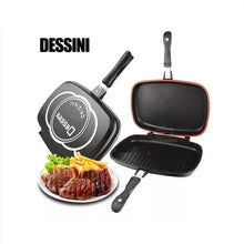 Cargar imagen en el visor de la galería, Sarten Doble Parrilla Marmol Antiadherente Dessini