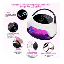 Cargar imagen en el visor de la galería, Lampara De Secado Uñas Sun T2 Plus 98W Blanca