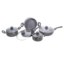Cargar imagen en el visor de la galería, Batería de Ollas en Granito Schaffhausen 9 Piezas Gris