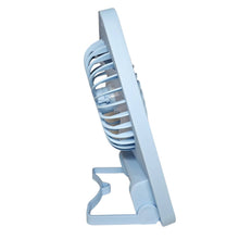 Cargar imagen en el visor de la galería, Ventilador Lampara De Escritorio USB Plegable JK-F668 Azul