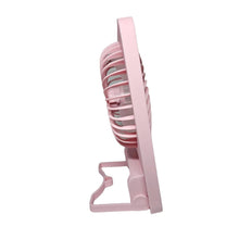 Cargar imagen en el visor de la galería, Ventilador Lampara De Escritorio USB Plegable JK-F668 Rosa