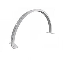 Cargar imagen en el visor de la galería, Lampara Escritorio 27X58 CM Piedras Media Luna Luz Ajustable HQ-55X Blanca