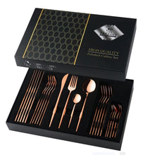 Cargar imagen en el visor de la galería, Juego De Cubiertos 1010-PR 24 Piezas Acero Inoxidable