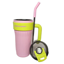 Cargar imagen en el visor de la galería, Termo Térmico Pitillo Acero Inoxidable 860ML Rosa