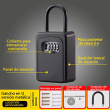 Cargar imagen en el visor de la galería, Candado Caja Fuerte Para Llaves Clave 4 Dígitos 6501D