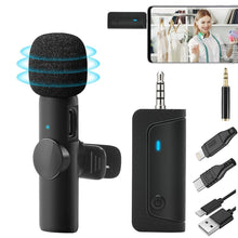 Cargar imagen en el visor de la galería, Micrófono Inalámbrico K35Pro Lavalier Grabación De Video