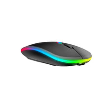 Cargar imagen en el visor de la galería, Mouse Bluetooth Inalámbrico Recargable DPI Ajustable Luz Led