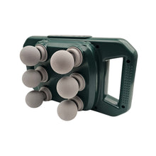 Cargar imagen en el visor de la galería, Masajeador Corporal Multiuso JBY 328 6 Cabezales Inalambrico Verde