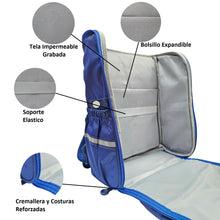 Cargar imagen en el visor de la galería, Maleta Escolar Niños Reflectiva Bear Azul