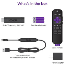 Cargar imagen en el visor de la galería, Roku Streaming Stick 4K 3820 Con Control Remoto De Voz