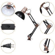 Cargar imagen en el visor de la galería, Lampara Escritorio Negra Con Prensa